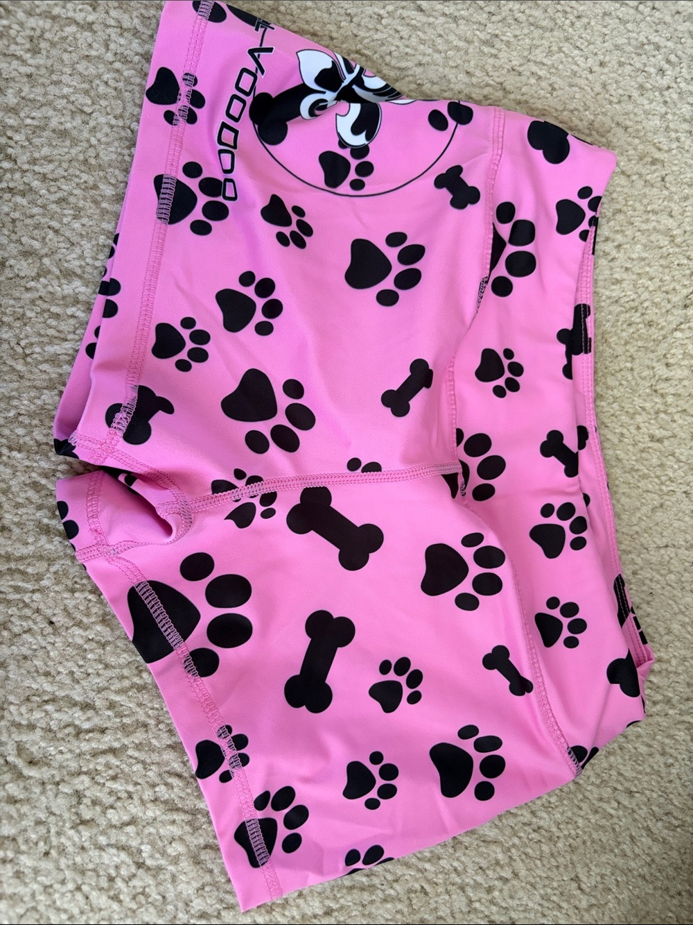 BarbellVoodoo Pink Paw Print Shorts